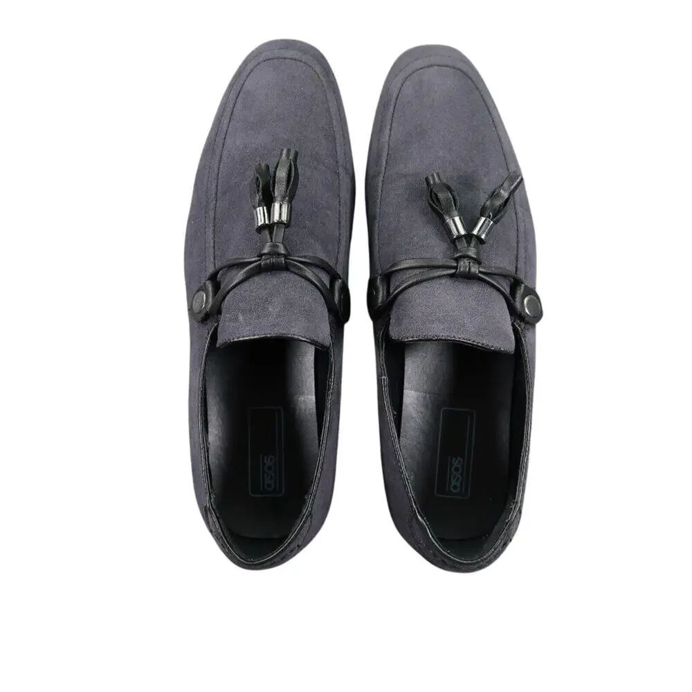 Asos Shoes Men 8 Tassel Loafer Slip On Classic Fashion Casual Slipper Blue Black